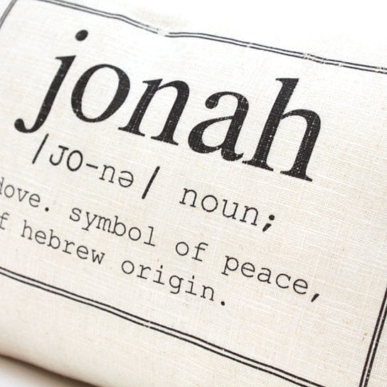 personalized name pillow