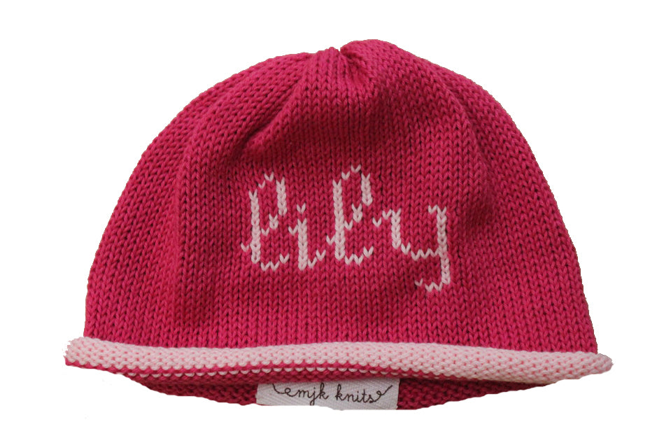 scribble script beanie