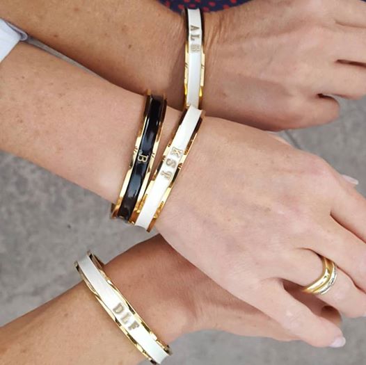 personalized signature bangle