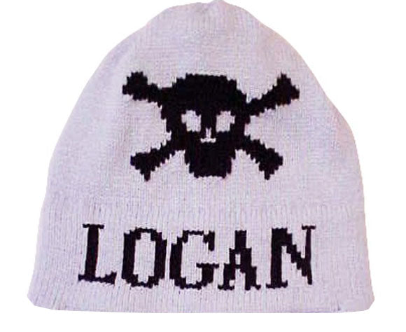 personalized skull crossbones hat