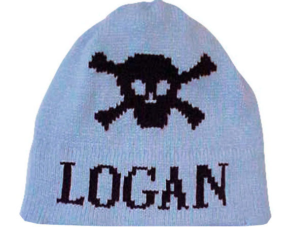 personalized skull crossbones hat