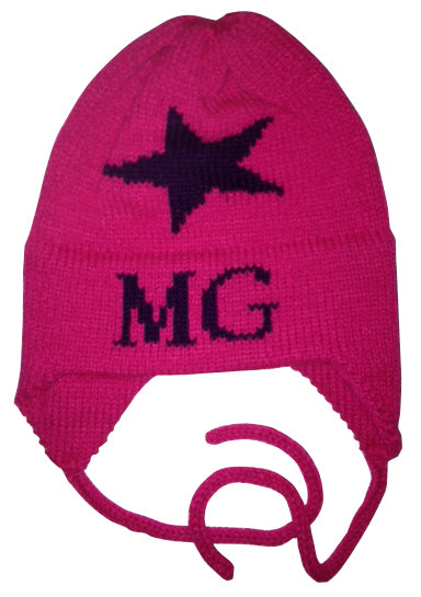 personalized star ear flap hat
