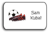 personalized stickers  soccer stud