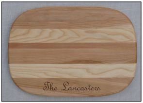 personalized wooden chopping board (medium)