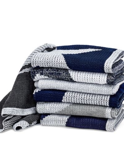 classic metallic monogram blanket