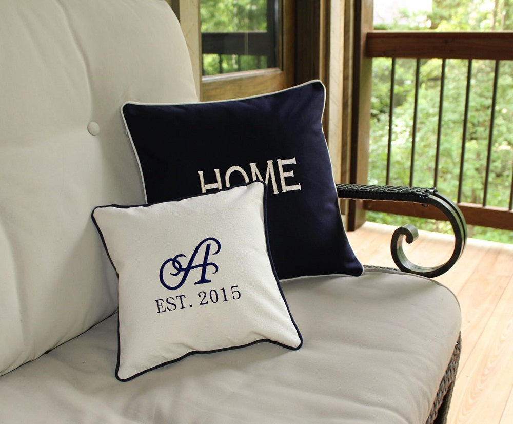 navy decor pillowcase