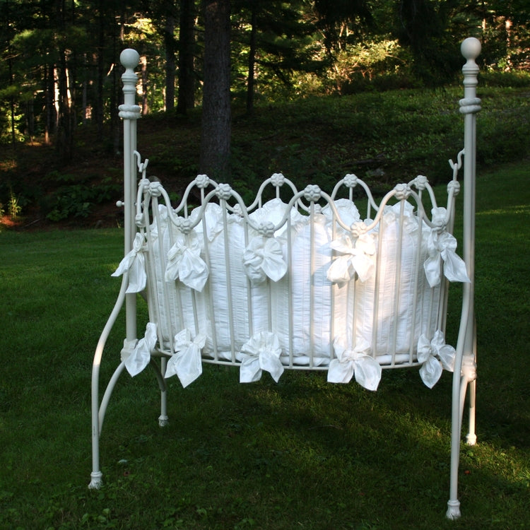 pintuck scalloped cradle linens  (contact us for pricing)