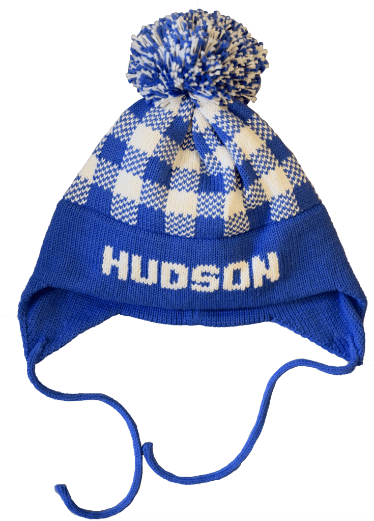 plaid ear flap hat