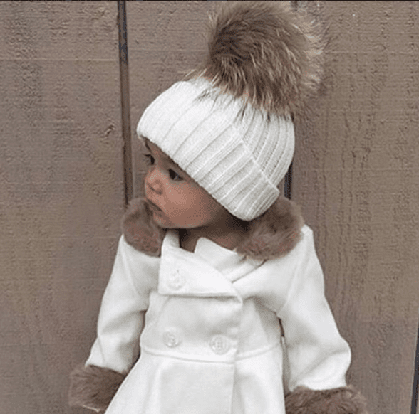 fur pom pom hat