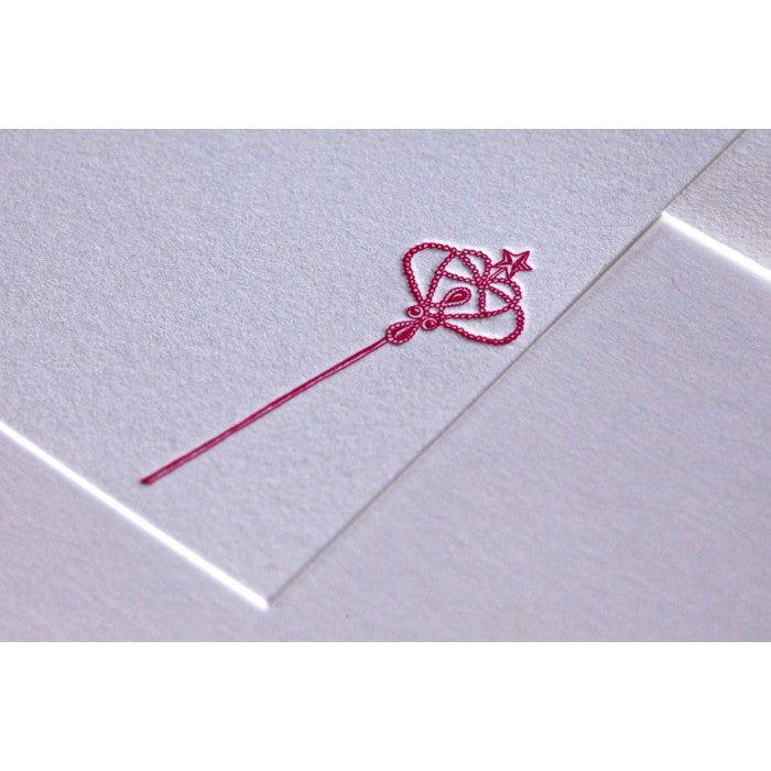 princess crown baby stationery