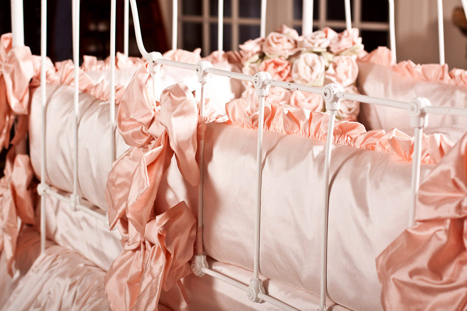 provence silk crib bedding by lulla smith  (contact us for pricing)