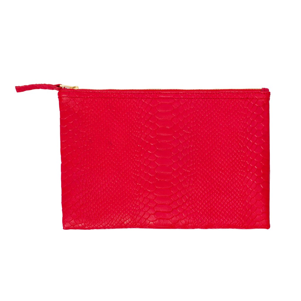 Python Flat Clutch (Embossed with Monogram)