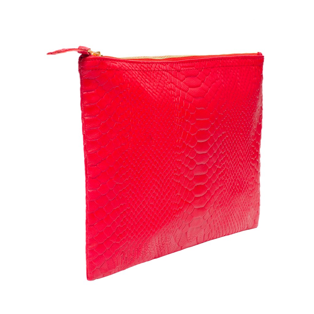 Python Flat Clutch (Embossed with Monogram)