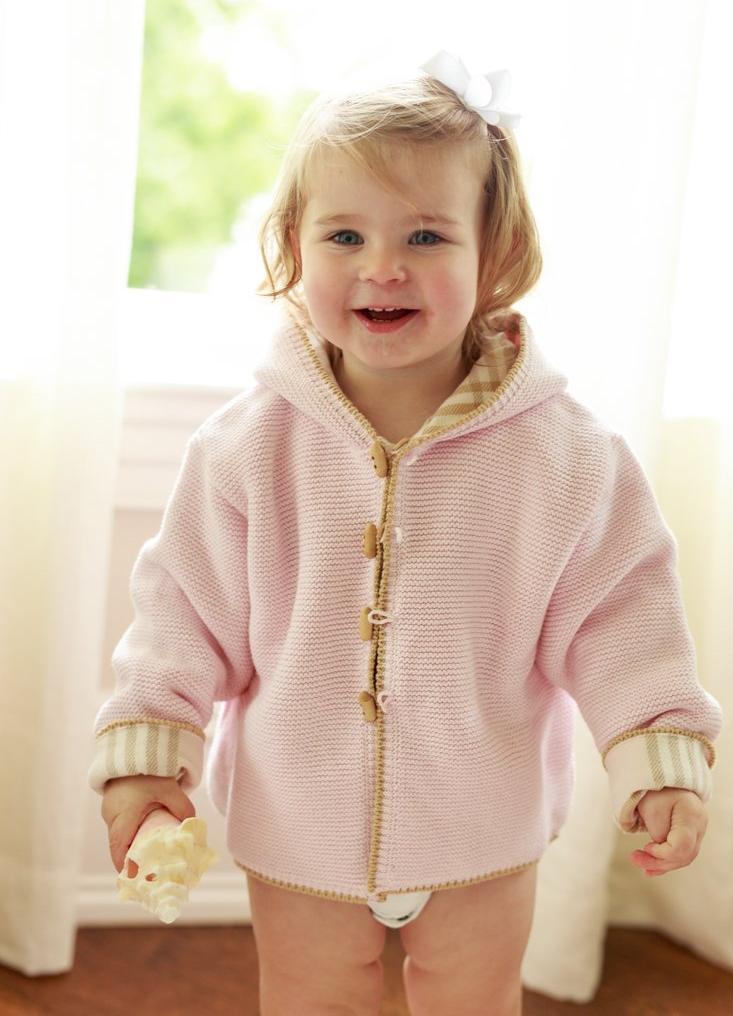 quilted cotton hoodie with plaid lining