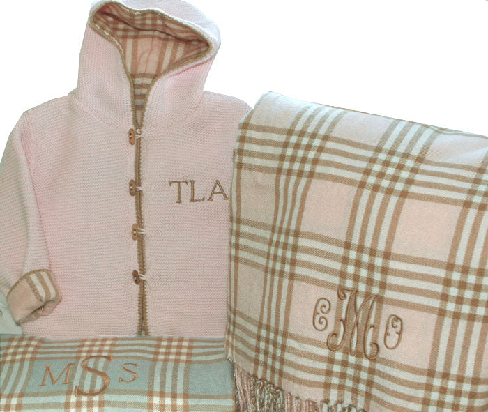 quilted cotton hoodie with plaid lining