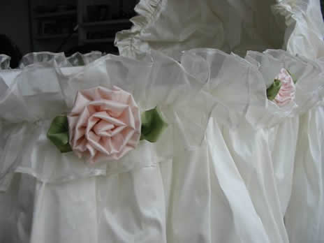 ruffles roses n bows bassinet  (contact us for pricing)