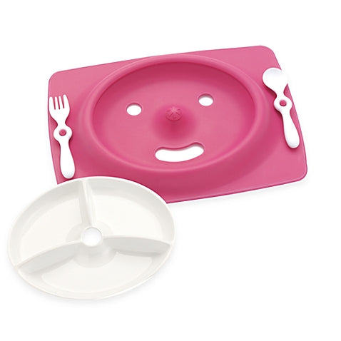 skip hop feeding mat - raspberry