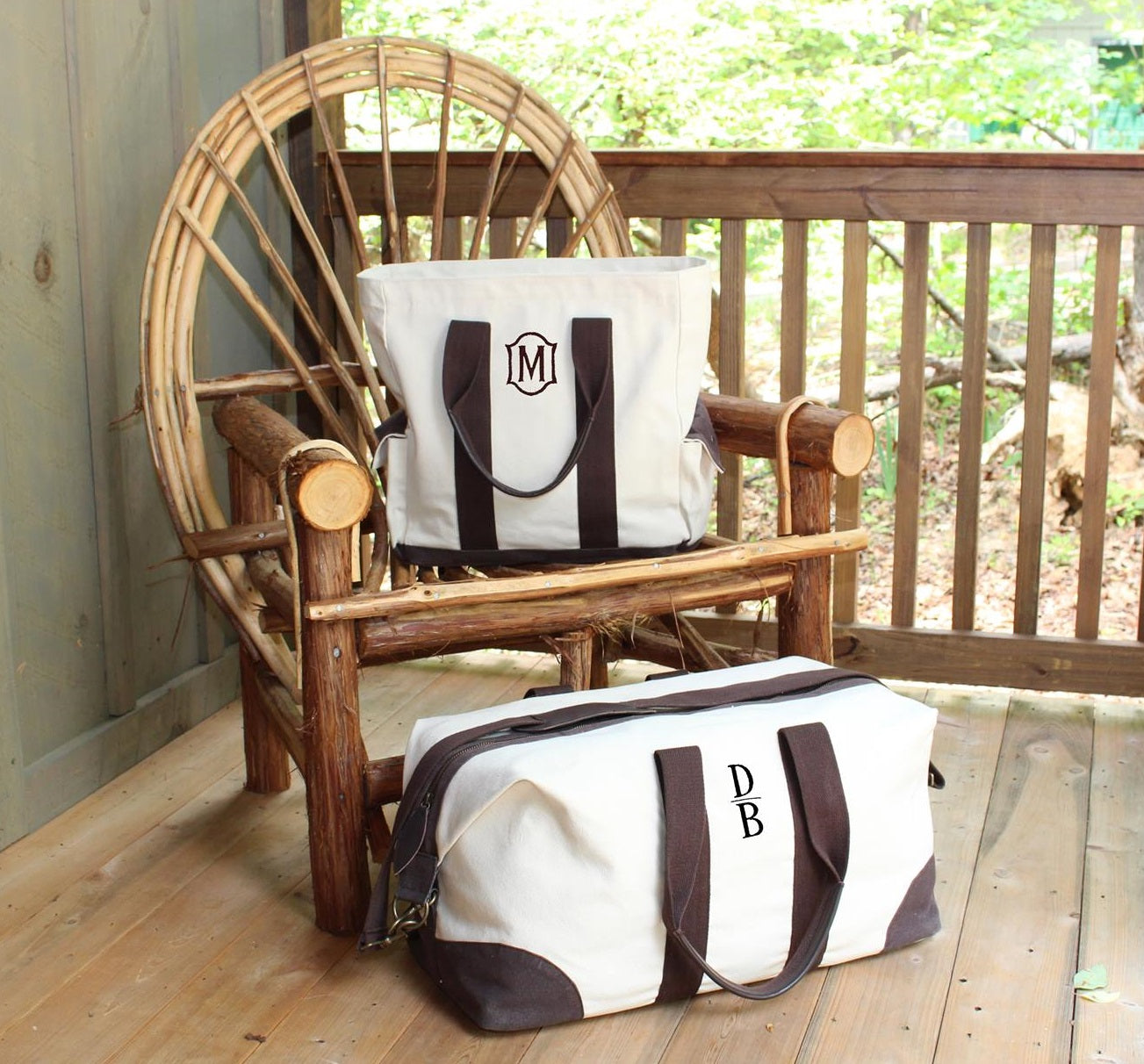 travel tote bag - natural