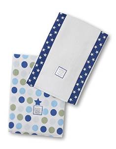 ultimate swaddling blanket by swaddle designs - blue stars