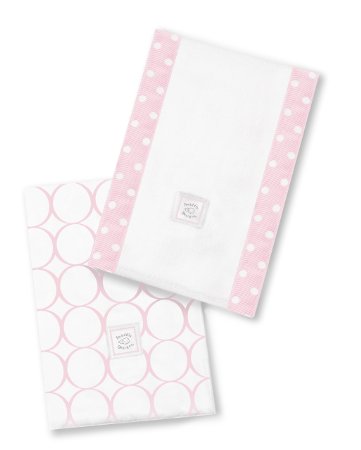 ultimate swaddling blanket by swaddle designs - pink mod on white