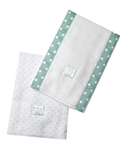 ultimate swaddling blanket by swaddle designs - white with sea crystal dots
