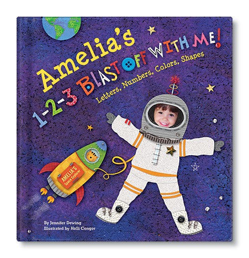 Personalized 1-2-3 Blast Off with Me! Board Book