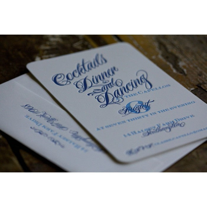 calligraphy cocktail & dinner parties