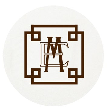personalized letterpressed coasters m88 by haute papier