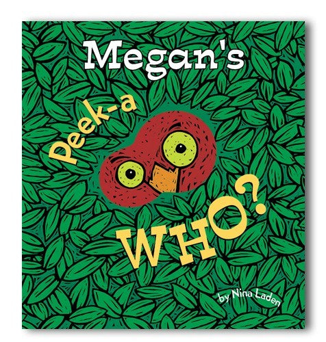 peek a who - personalized board book