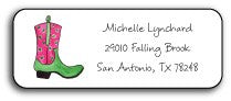 personalized address labels  rhinestone cowgirl