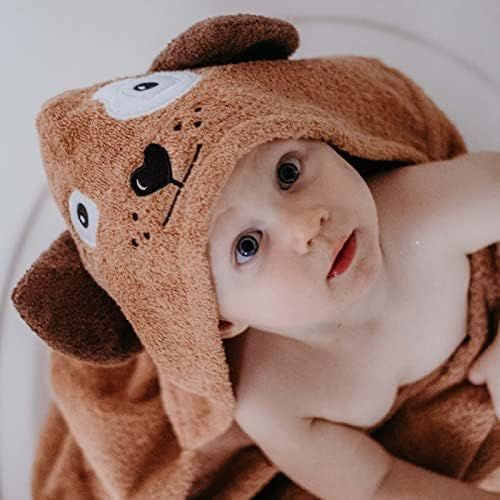 puppy dog hooded towel