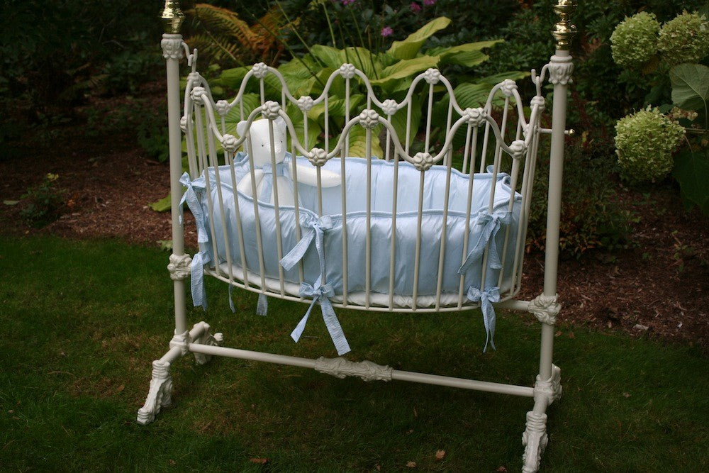 majorca cradle ensemble - dupioni silk  (contact us for pricing)
