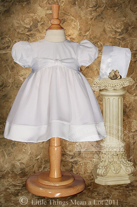 day length organza christening dress