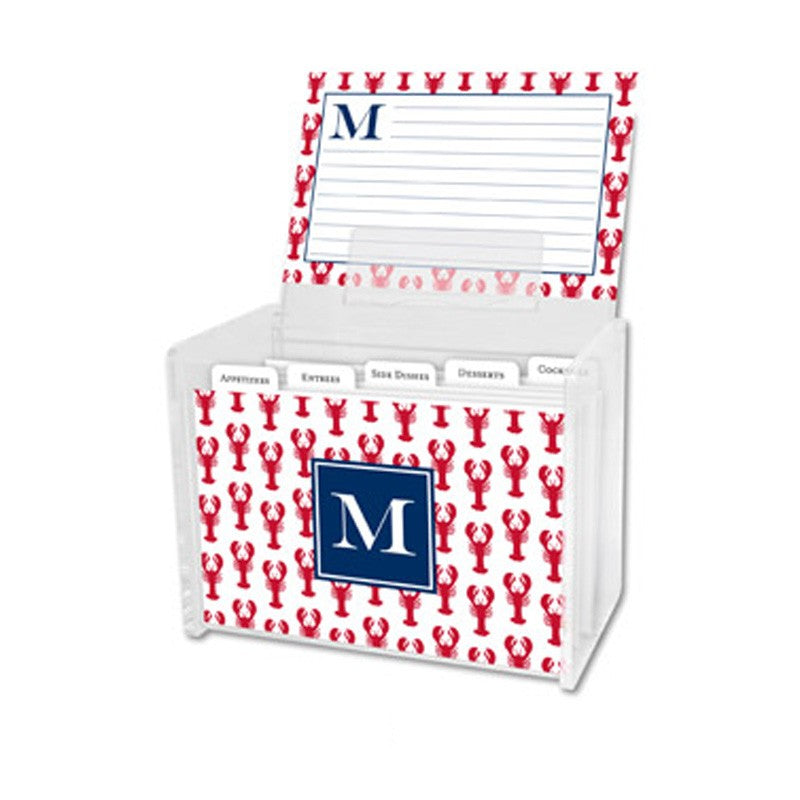 boatman geller zebra gray recipe box