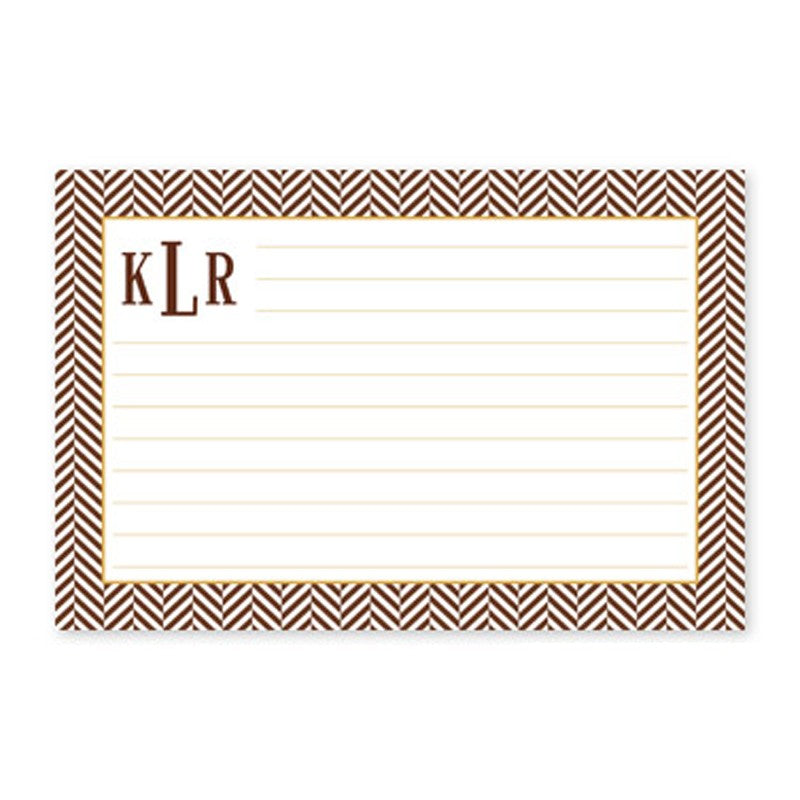boatman geller herringbone chocolate recipe card