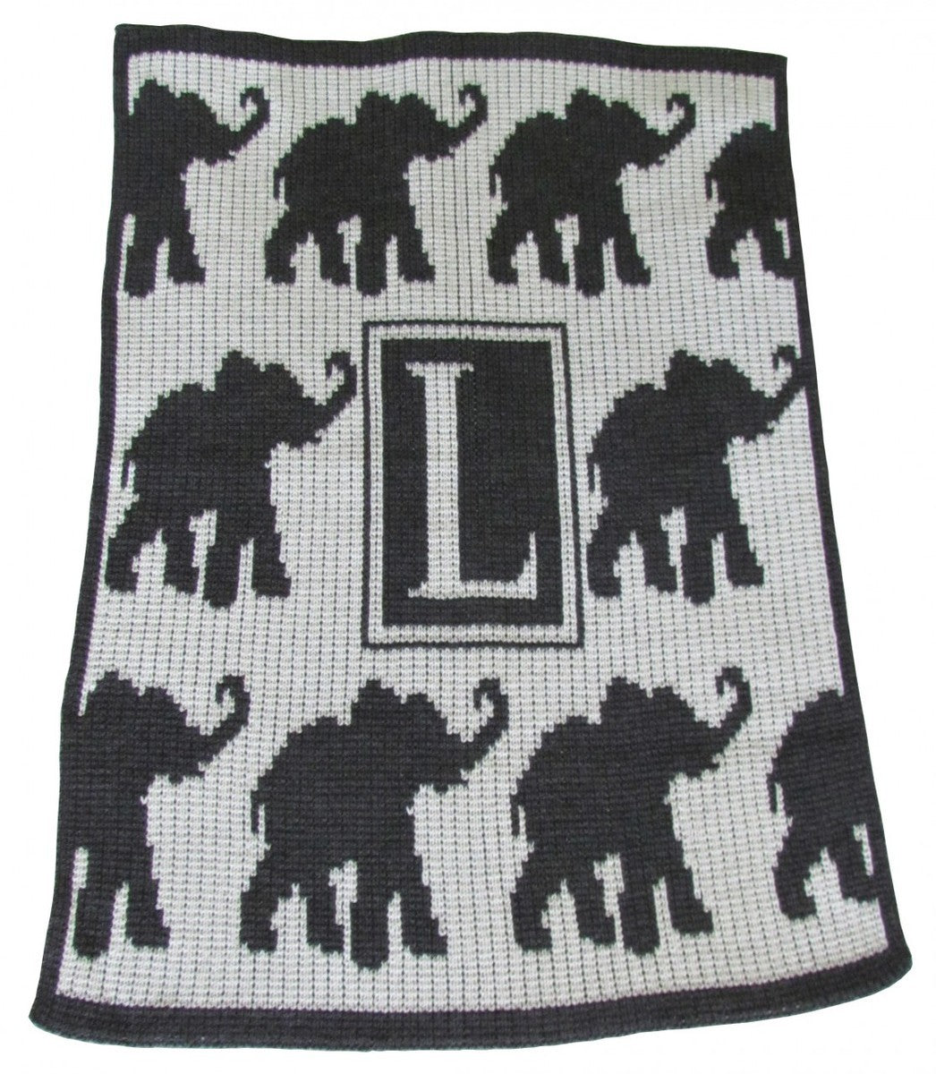 personalized walking elephants blanket