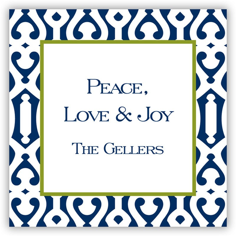 boatman geller cameron navy square sticker