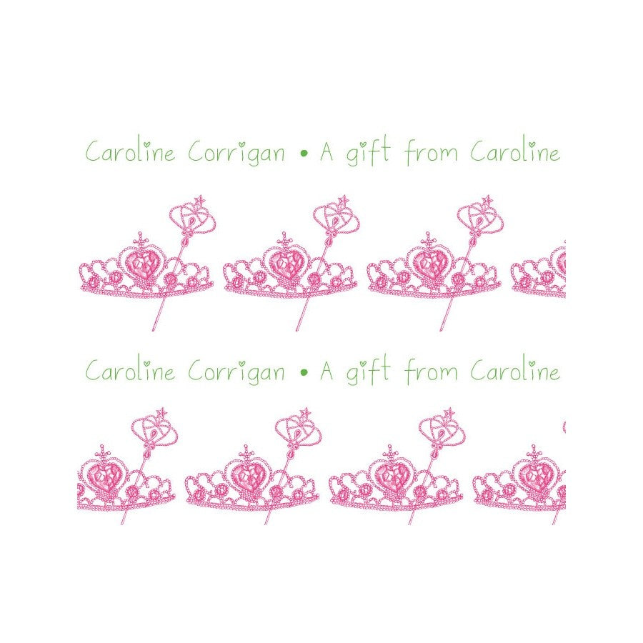 wrapping paper tiara and wand