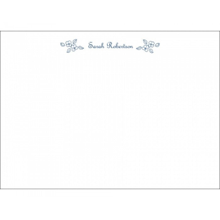 small flowers social stationery