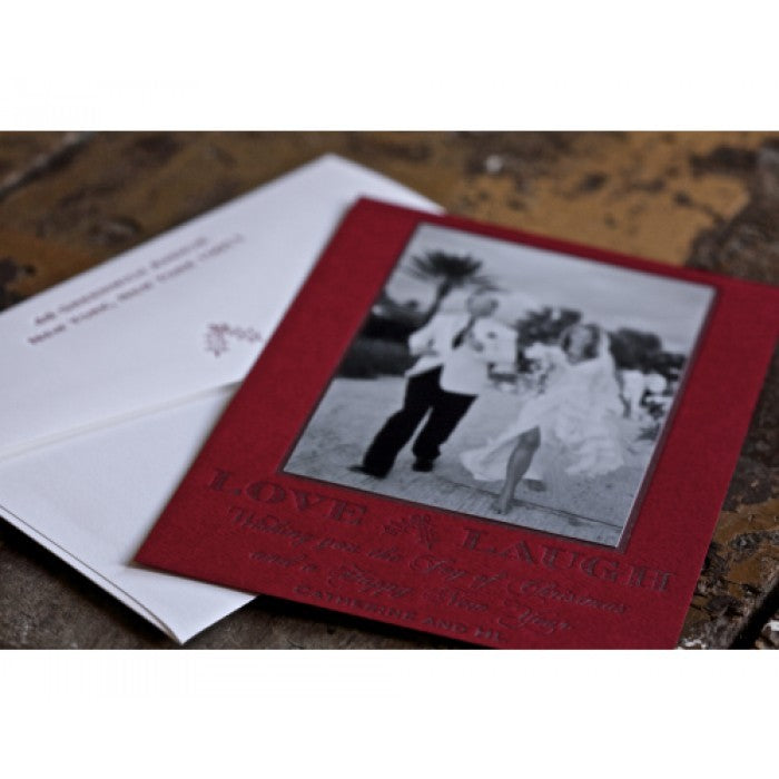 love laugh holiday card