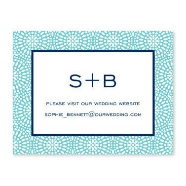 boatman geller bursts teal calling card