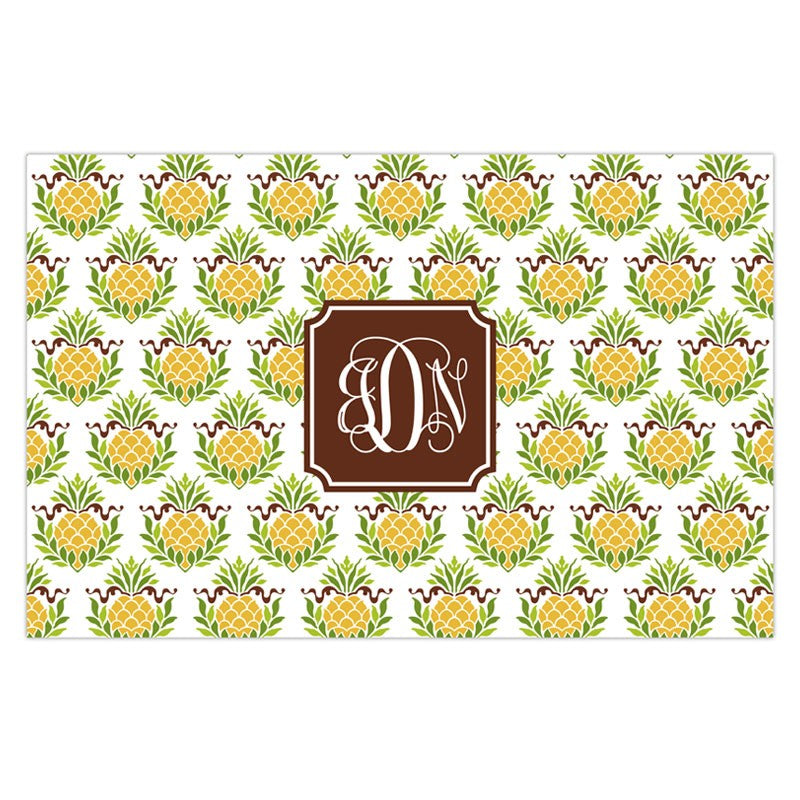 boatman geller pineapple repeat disposable placemats