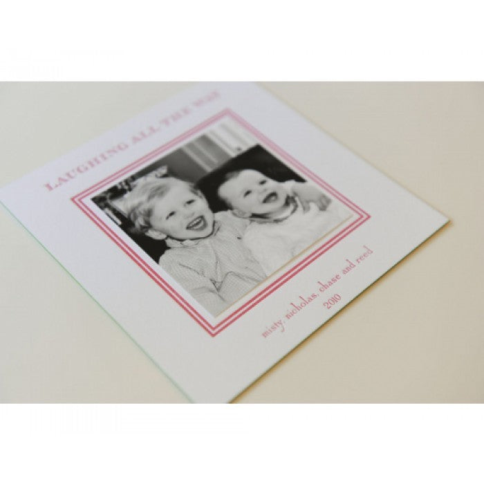 small square holiday card