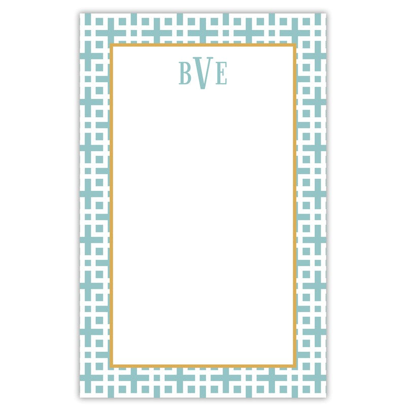 boatman geller lattice slate notepad