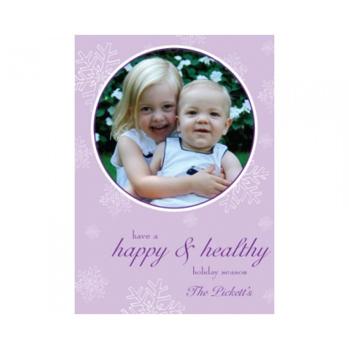 snow globe holiday cards