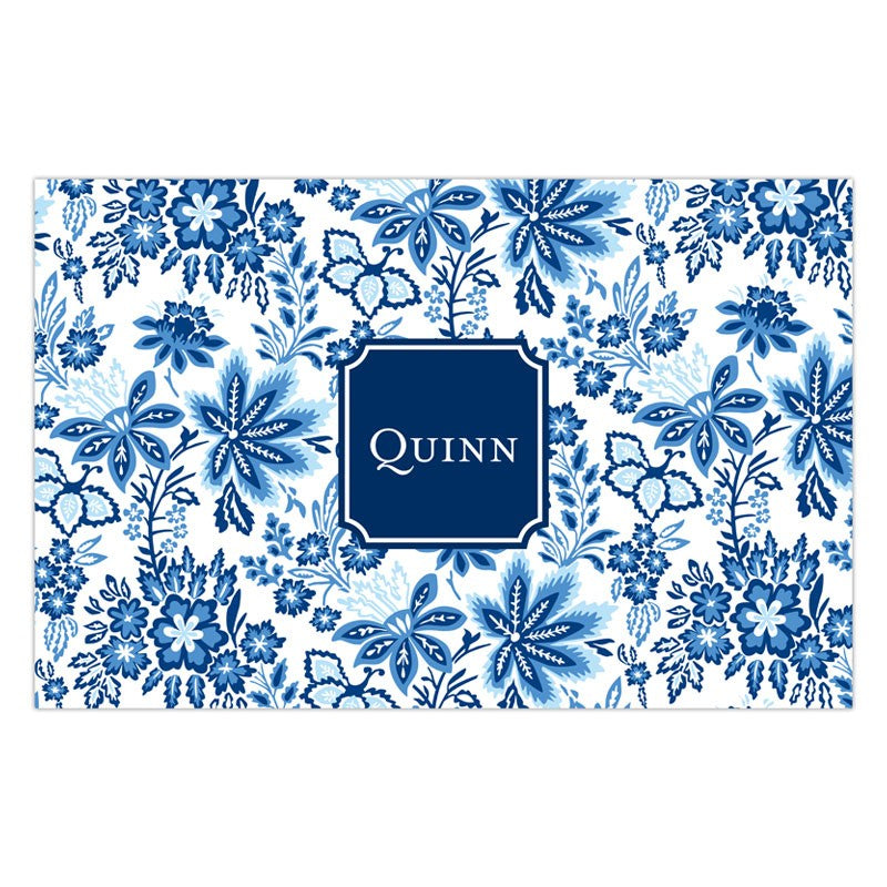boatman geller classic floral blue placemat