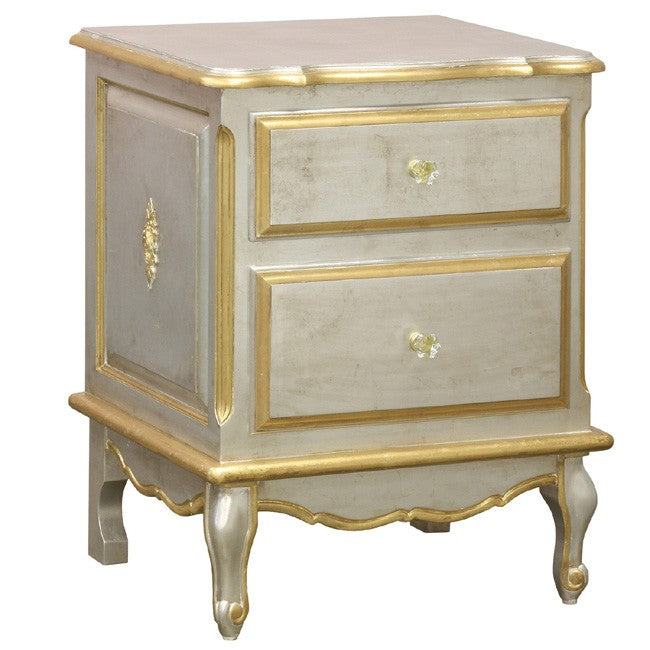 french night table (silver with gold gilding)