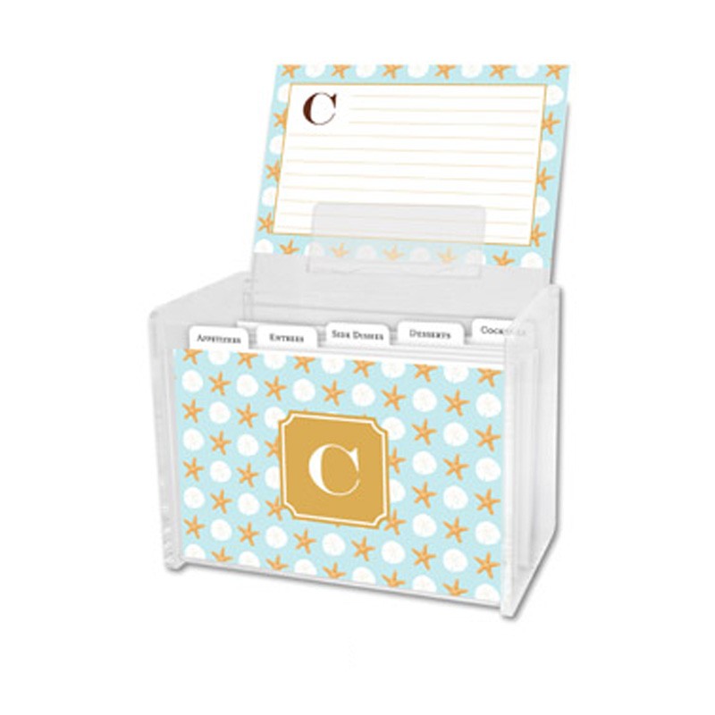 boatman geller zebra gray recipe box