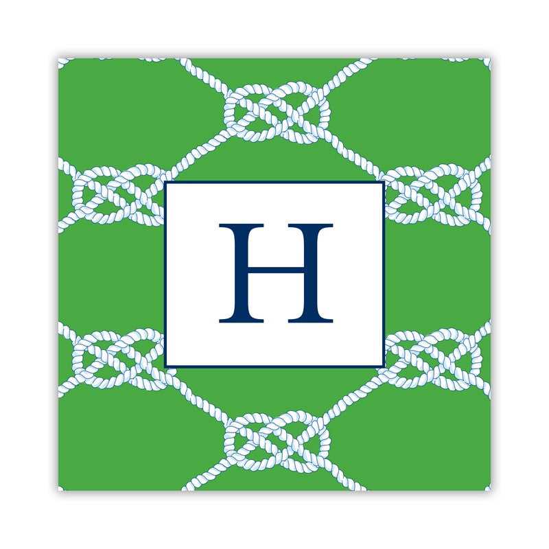 nautical knot kelly square paper coaster set of 50