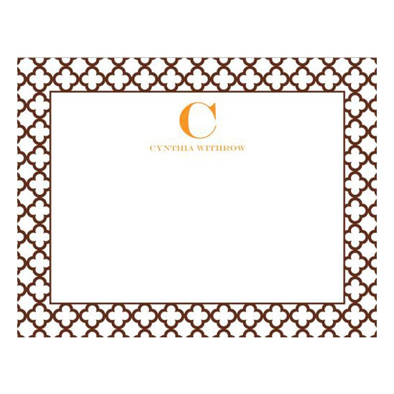 boatman geller bristol petite chocolate small flat notecard